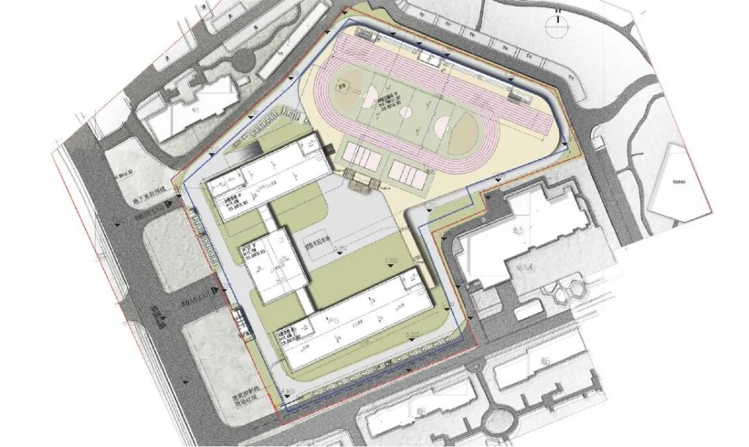 薛家岛嘉陵江东路小学规划效果图披露