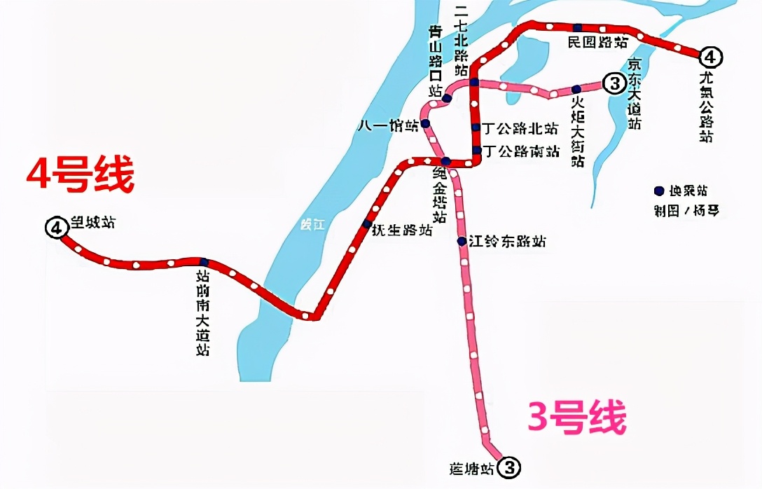 南昌地铁线路图 4号图片