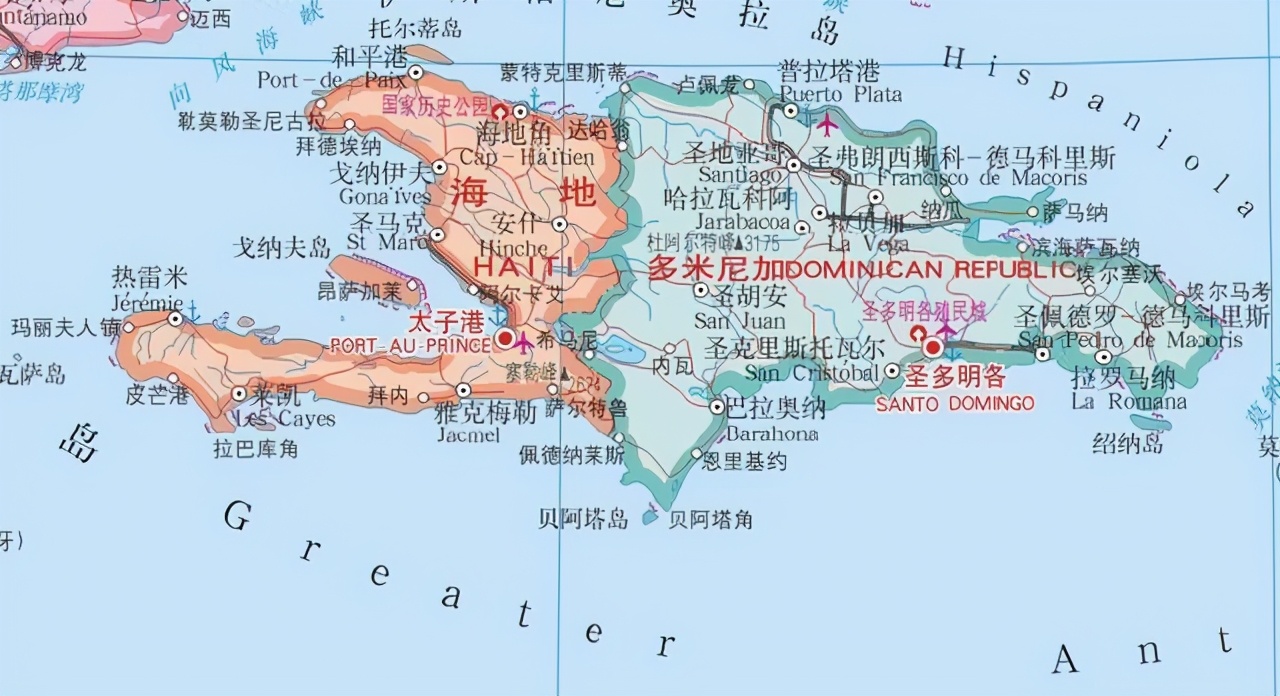 海地托尔图加岛地图图片