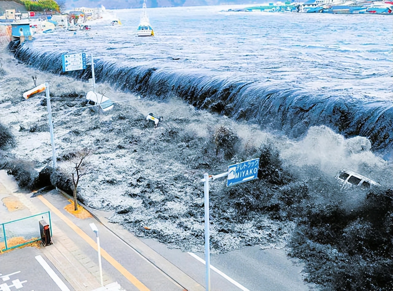 日本海啸照片图片