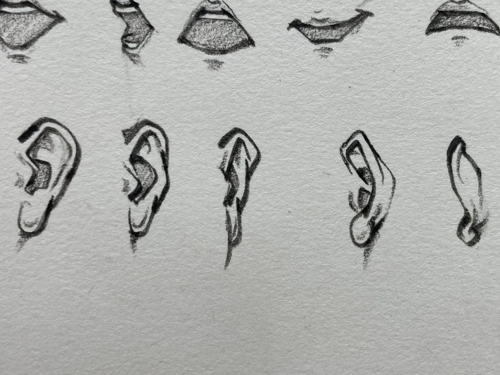 五官各角度合集 速写头部.如需转载请注明出处