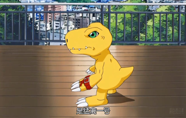 数码宝贝:大门大兽有多强?十米高的巨鸡兽只需一拳就能击倒!