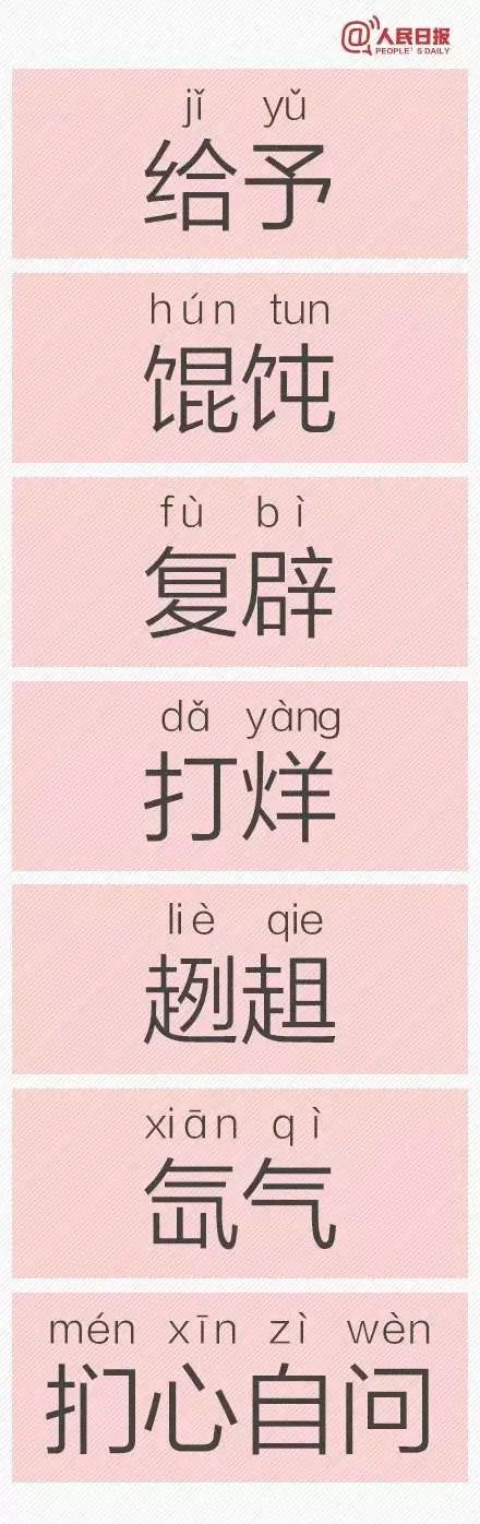 人民日报公布一批易错字,快来看看你读对了没?插图14 人民日报公布一批易错字,快来看看你读对了没?插图14