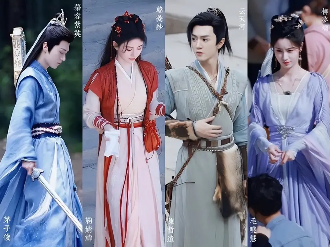 鞠婧祎《花间令》杀青,又要搭档侯明昊演《白泽令》了,资源太好
