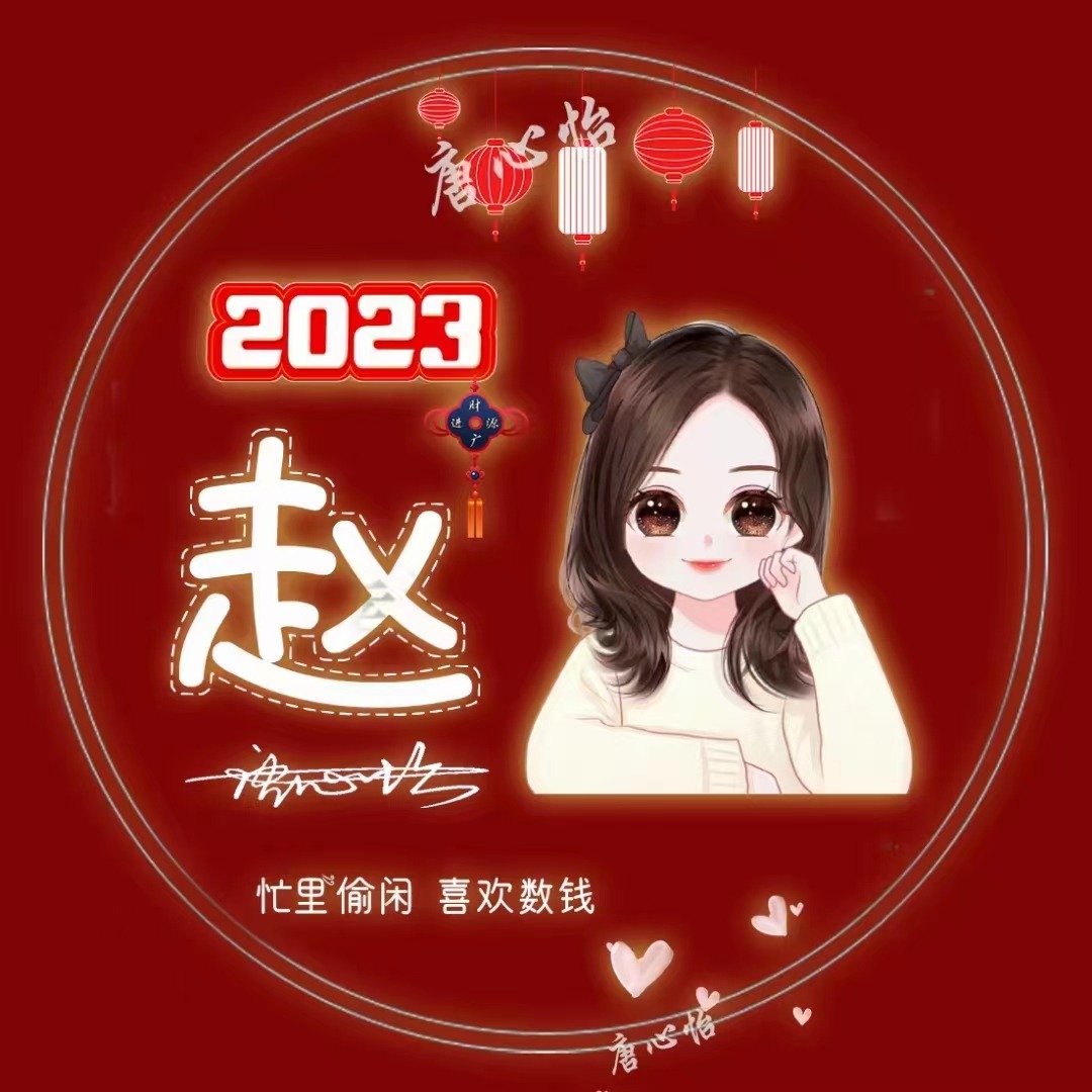 2023新年新款微信頭像,兔年唯美畫中畫文藝連筆簽名頭像,請查收