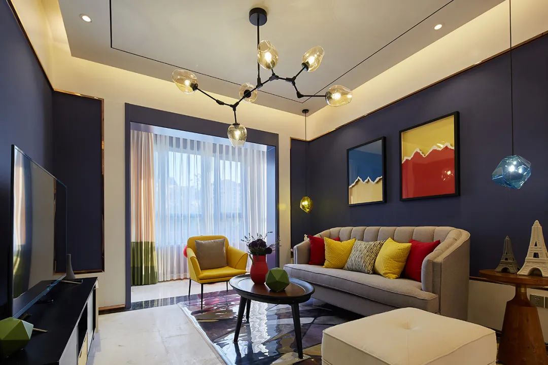 贝壳粉装饰下的北欧风,三原色主题,值得参考!