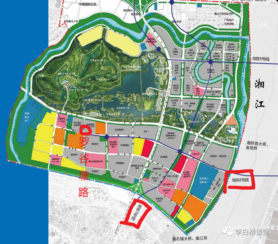 长沙地铁3,8,11号线都避开了洋湖南?市民建议8号线设罗谷塘站