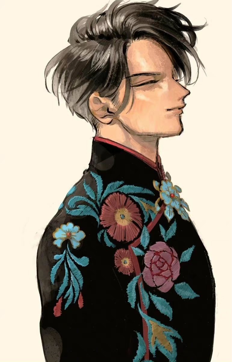 异域风情的美男子插画时代感和设计感都超强让人爱得很