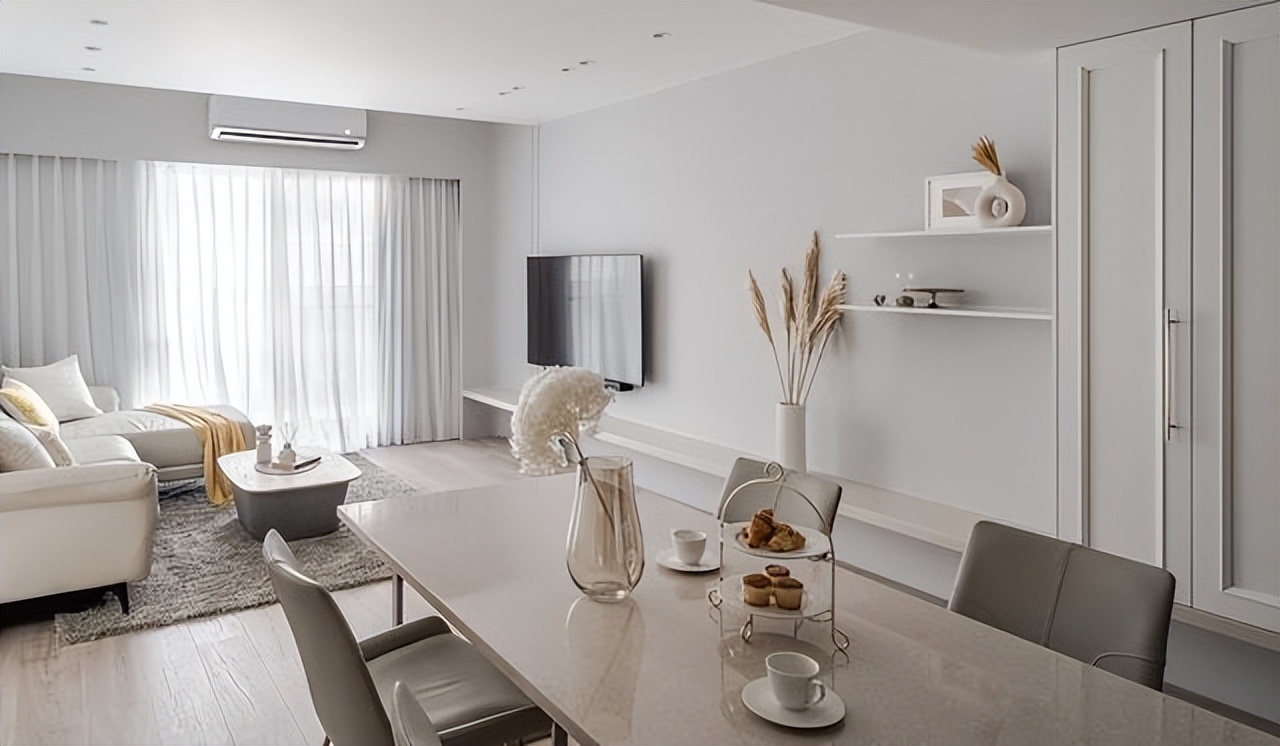 被他家的杏色装修折服,89㎡空间创造唯美现实主义,高级又美观