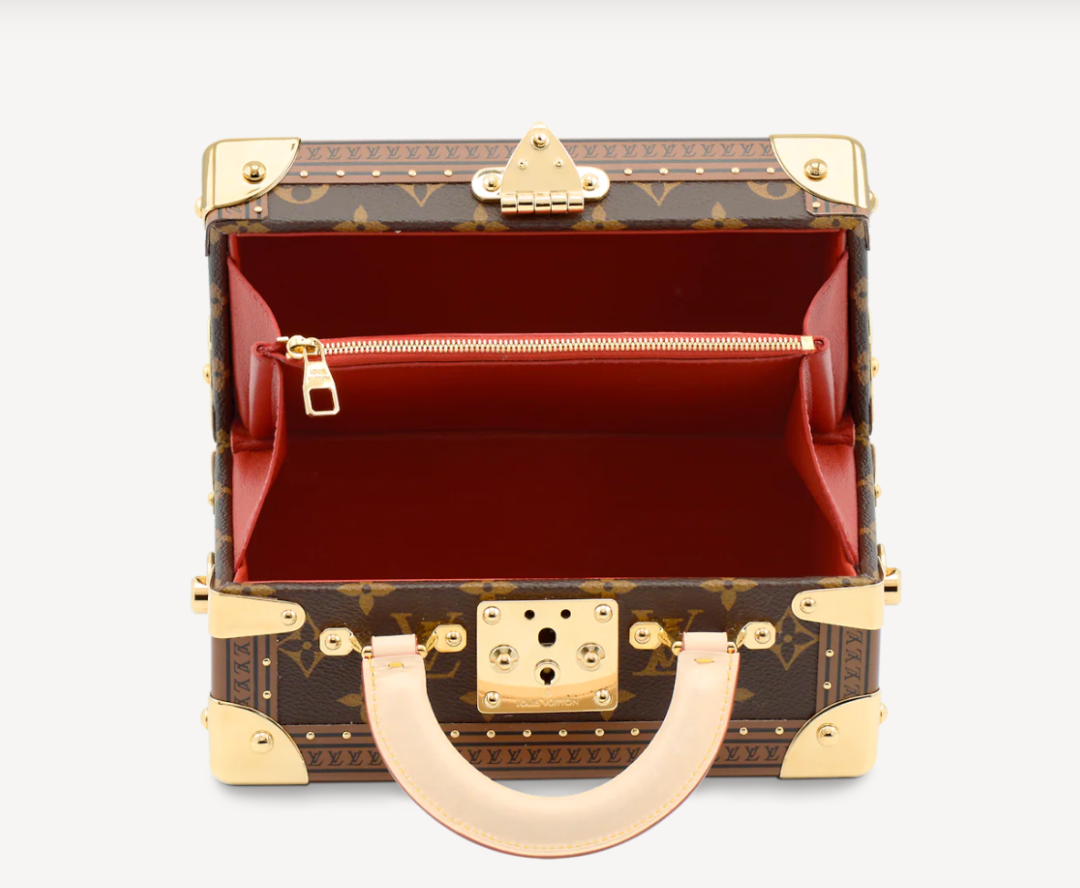 lv 2021限量走秀款 valisette tresor老花手提硬箱子包