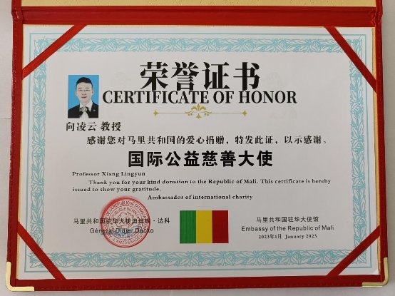 国际公益慈善大使——向凌云