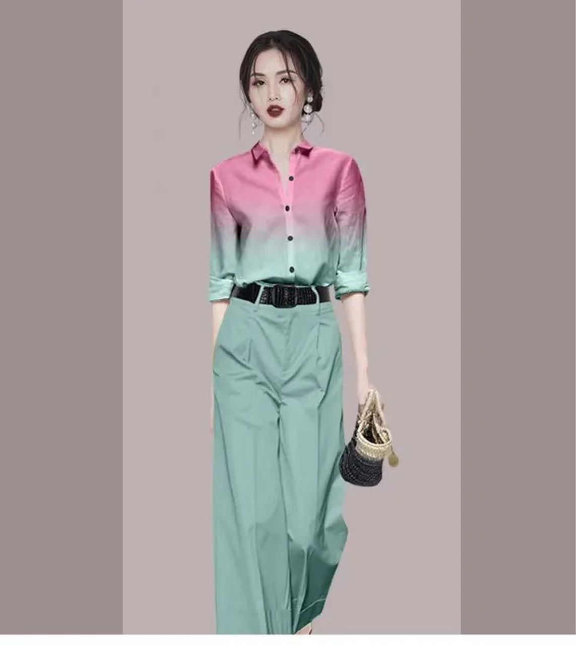 不言而喻,粉色搭配绿色,是最有对比的色彩搭配,真的太好看了.