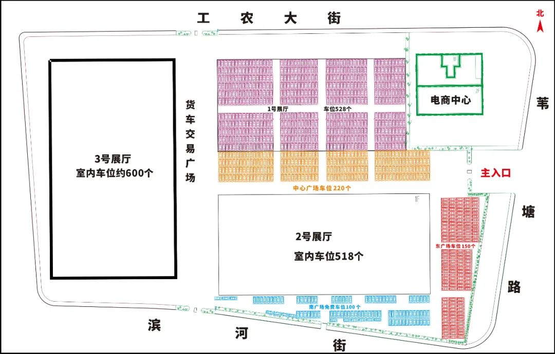 国贸城车都车位示意图