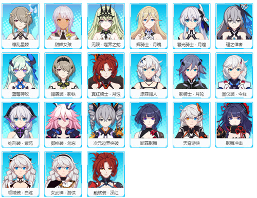 崩坏3女武神排名 崩坏3女武神最强排行有哪些