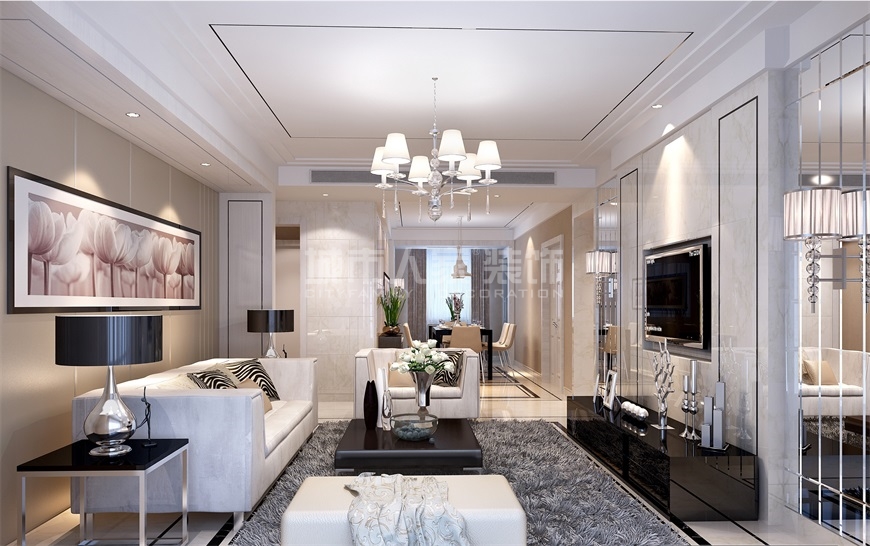 林河世家104平米现代装修风格