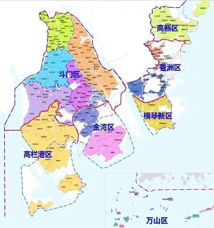 珠海市区地图 放大图片