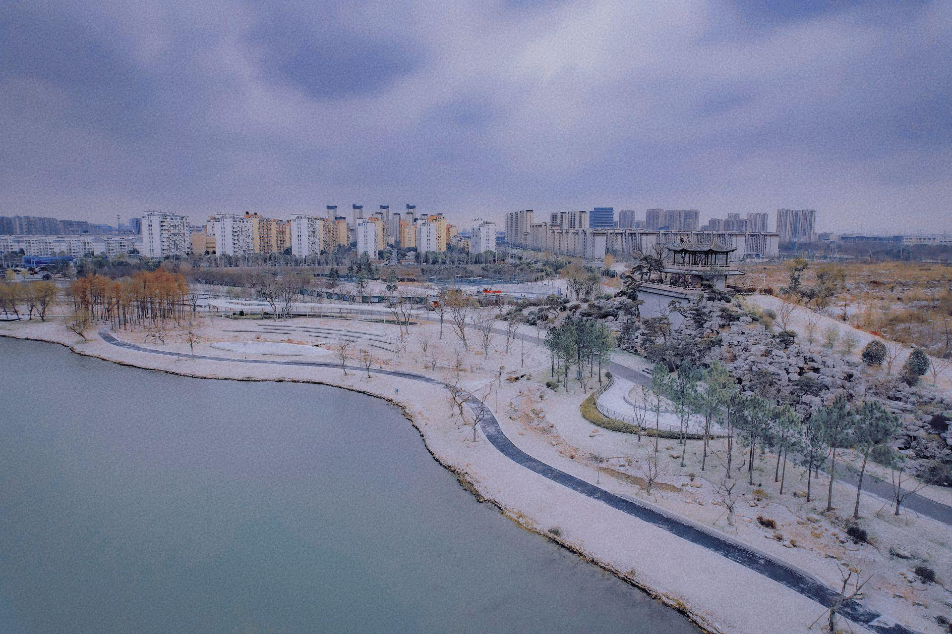 運河眼|揚州:運河三灣 落雪成畫