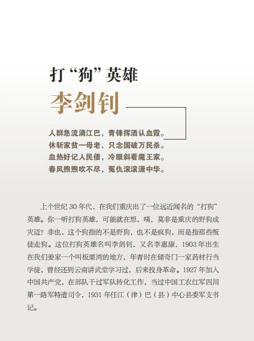 党史人物故事大家传⑤|打"狗"英雄—李剑钊
