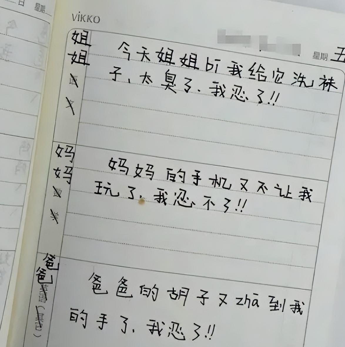 "我受不了了!"小学生"记仇式"日记走红,家长看完笑出猪叫