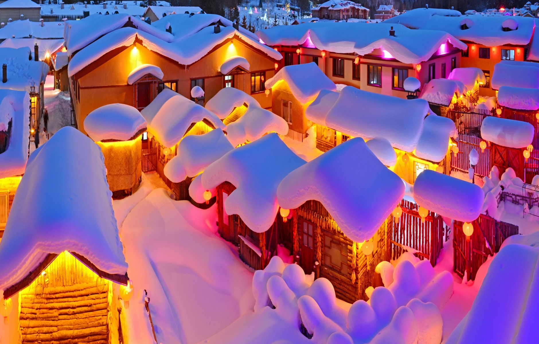 牡丹江中国雪乡旅游攻略,冬日秘境,雪国童话世界