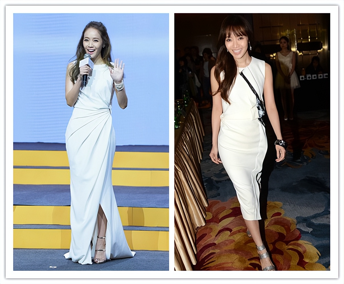 侯佩岑和林志玲同穿包臀裙,一个优雅一个大方,突显裙子的魅力