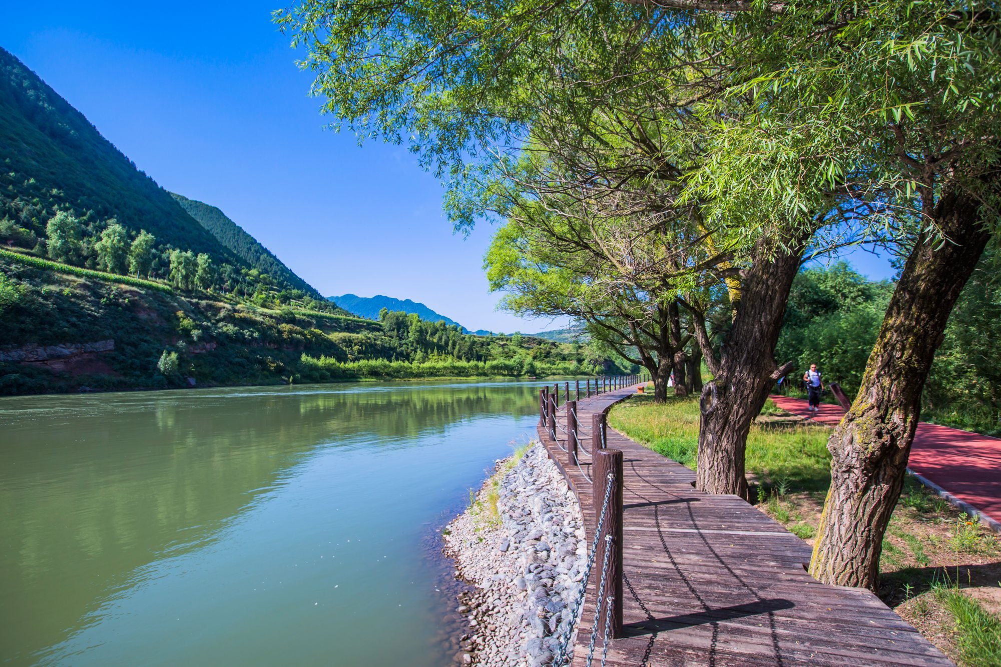 临洮洮河风景照片图片