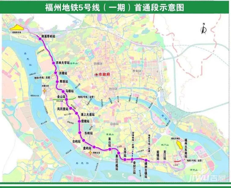 福州在建地铁进展及福州第三轮地铁规划线路解读