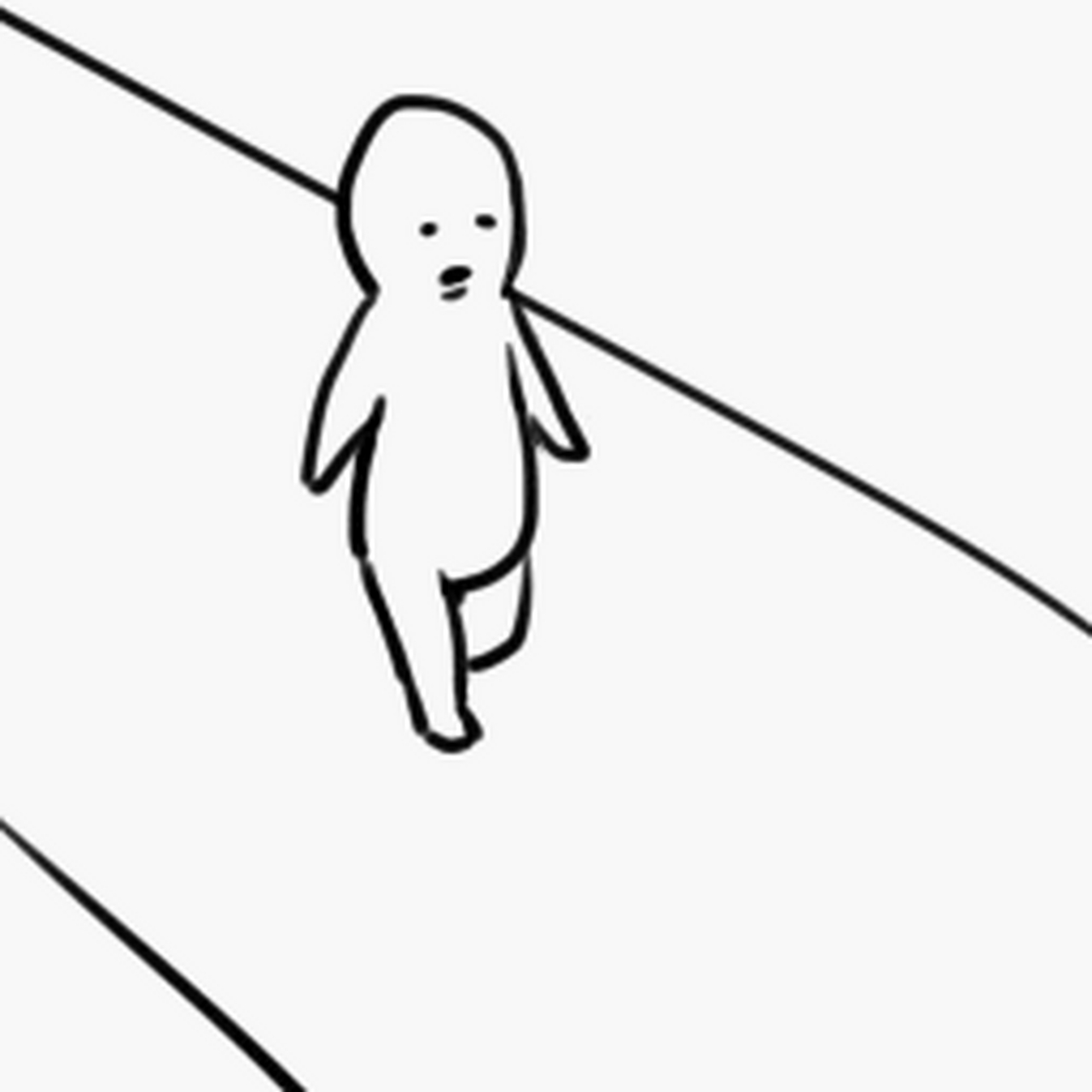 如此两个回合后, 终于, 她踩到了我的脚.
