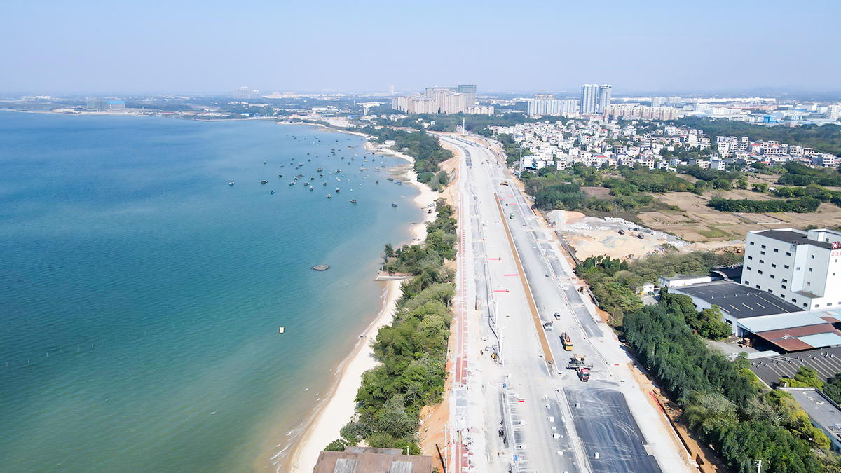 北海网红廉州湾大道,将打造"廉湾之光"和"海上明珠"等景观点