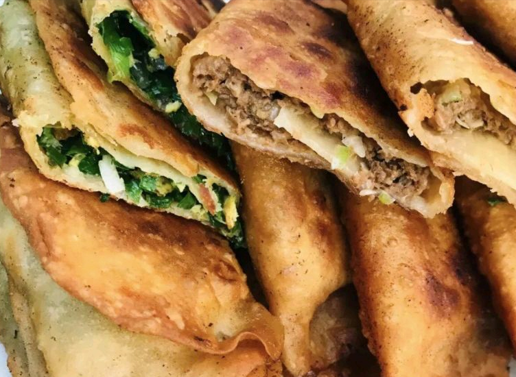 天津地道回头店,素馅比荤馅还贵,羊哈巴羊蝎子一早就抢光