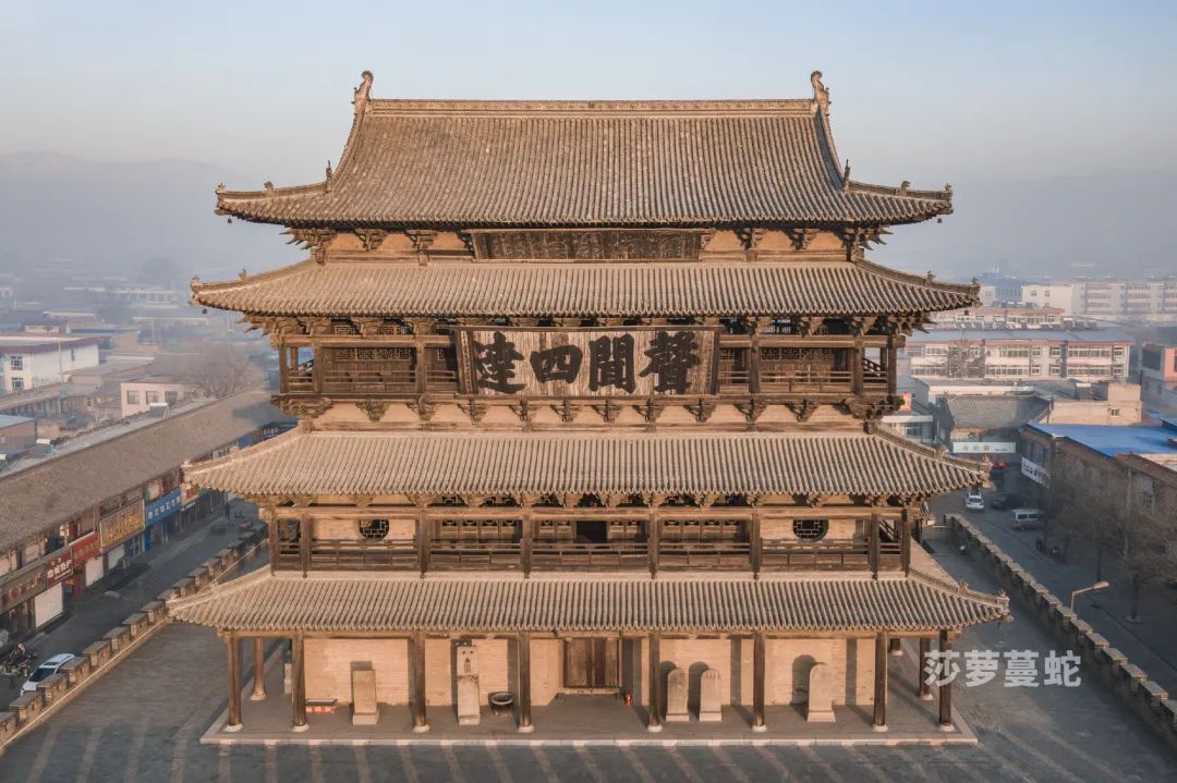 俯瞰视角下的代州边靖楼