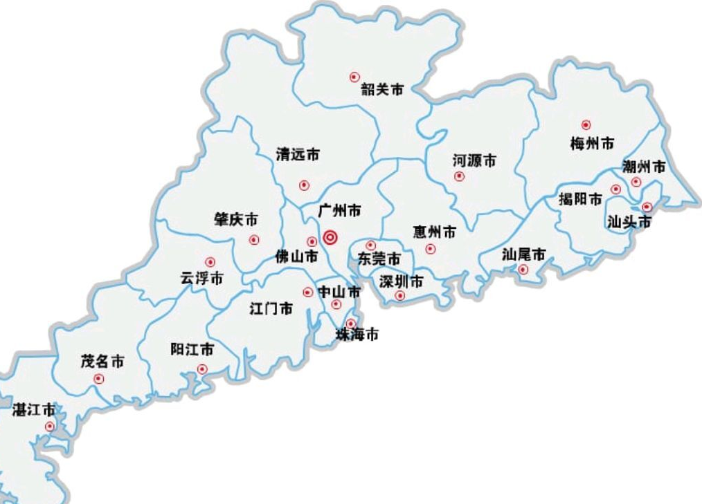 广东面积最大的3个地级市,湛江,汕头没有上榜,梅州只能排第3