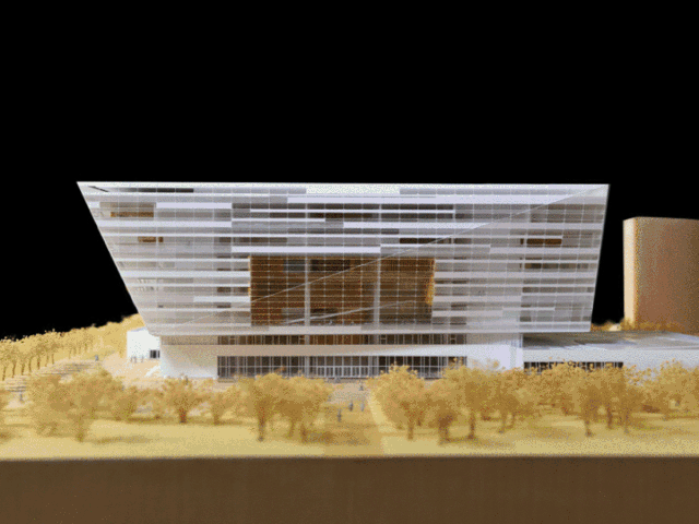 由shl建筑事务所设计的上海图书馆东馆,是"十三五"时期上海文化设施