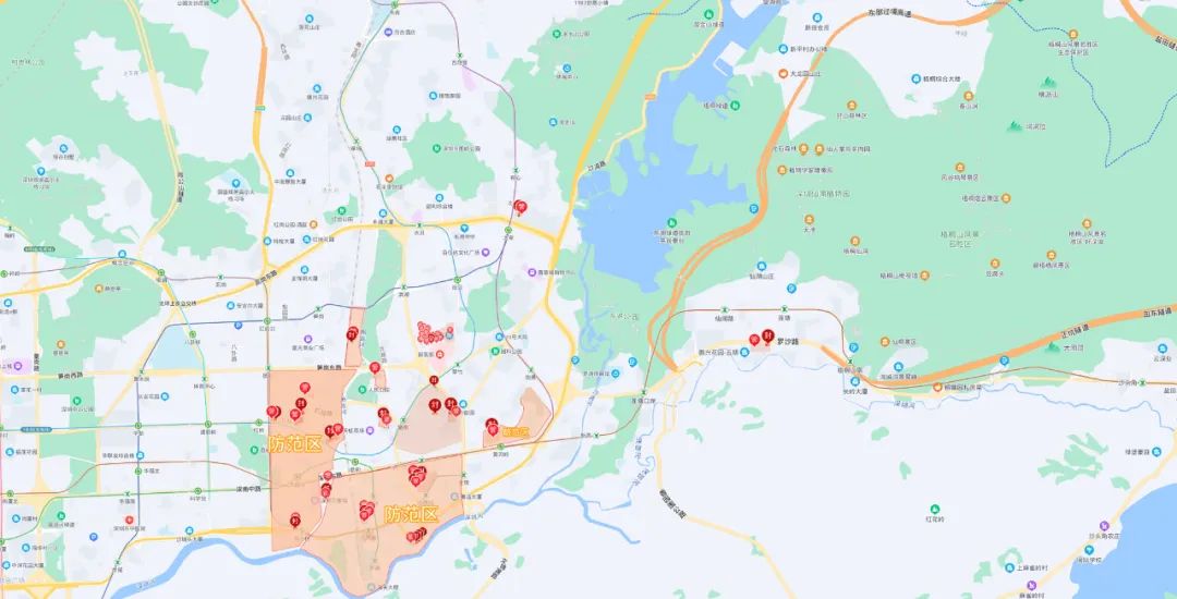 深圳防疫地图福田图片