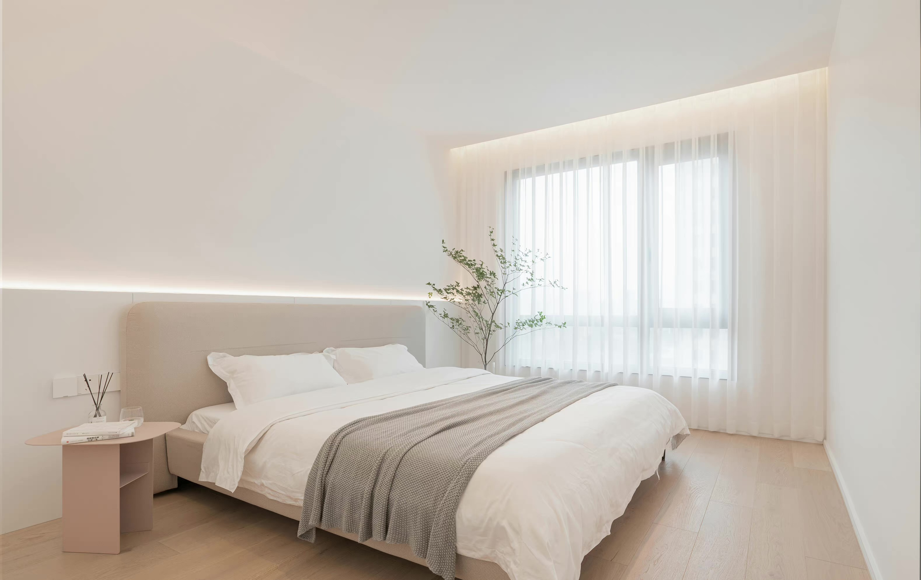 87㎡三居室丨现代极简风,仙气满满的家