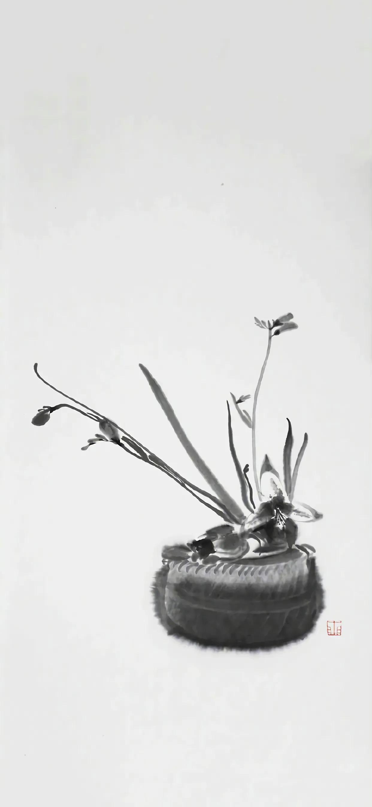 水墨壁纸,不嗔不怒不争,独善其身