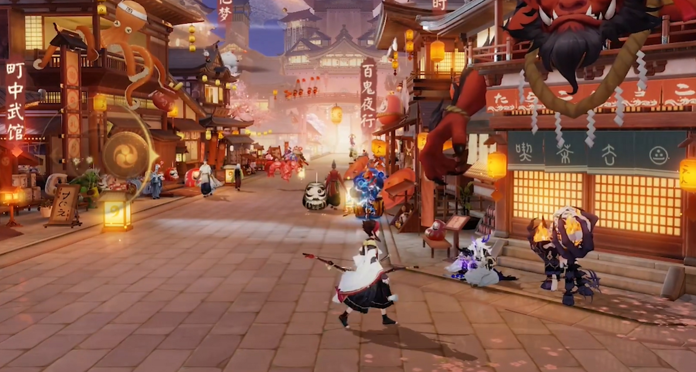 游戏##阴阳师#自从町中改版之后,百鬼夜行的彩蛋就彻底消失了,不挂膊