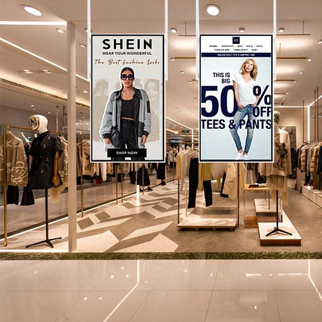 高亮度数字橱窗双面广告机:让店面在阳光下依然闪耀