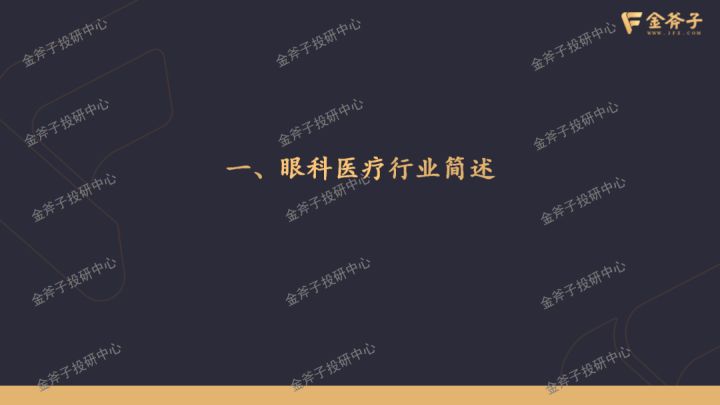 金斧子水星行业解码|眼科医疗服务市场研究