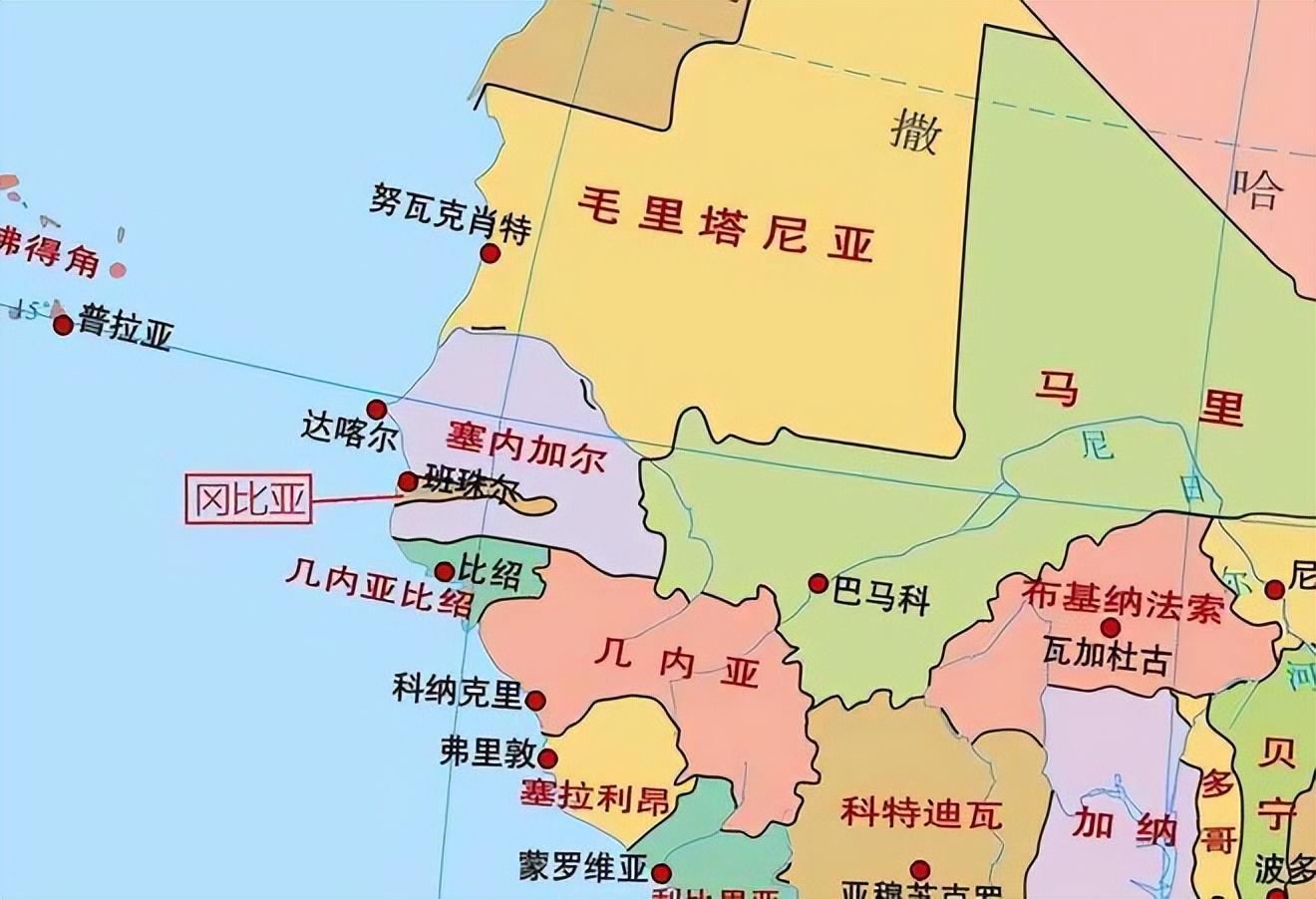 冈比亚国土为何宛如蚯蚓一般钻入塞内加尔的腹地