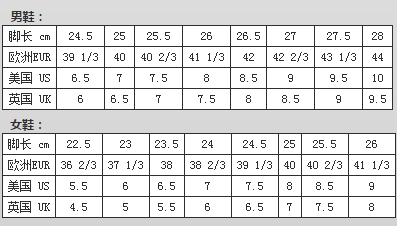 aj短袖裤子童鞋的尺码对照表