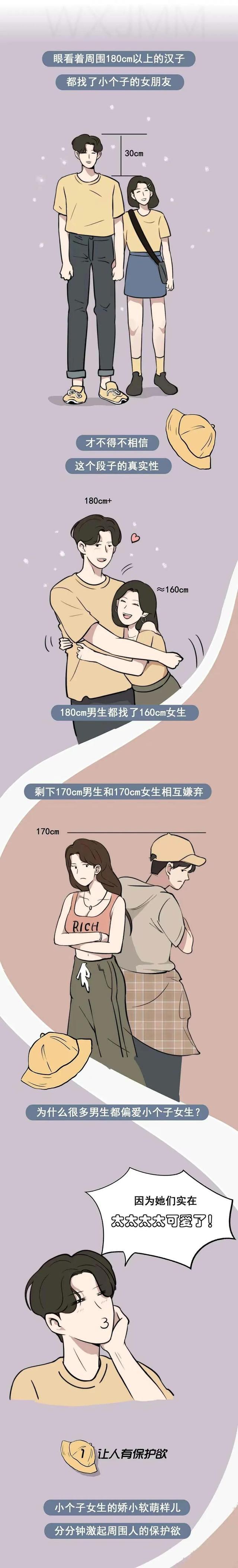 漫画:为什么要"娇妻不过肩",对于为什么要娶个子不高的?