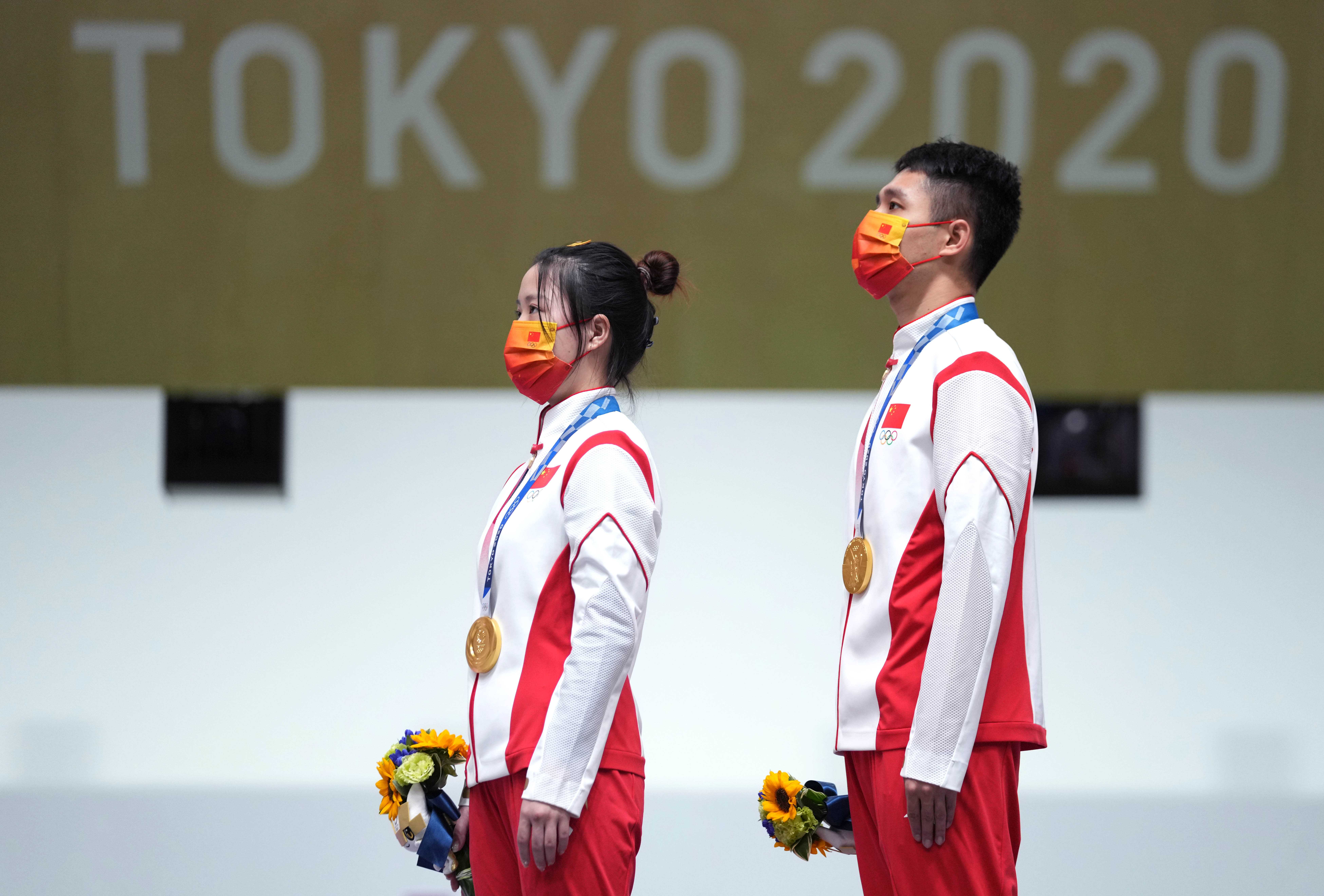 射击——10米气步枪混合团体:中国选手杨倩/杨皓然夺冠