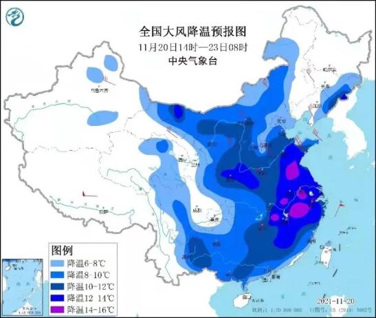 提醒!21~23日邱縣將出現大風降溫天氣