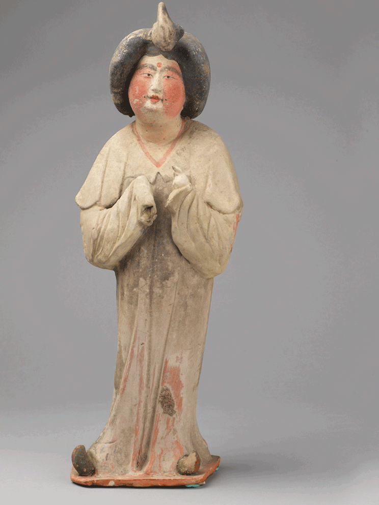 图片:唐代彩绘拱手侍女俑,现藏于西安博物院每年都会爆出各种关于"