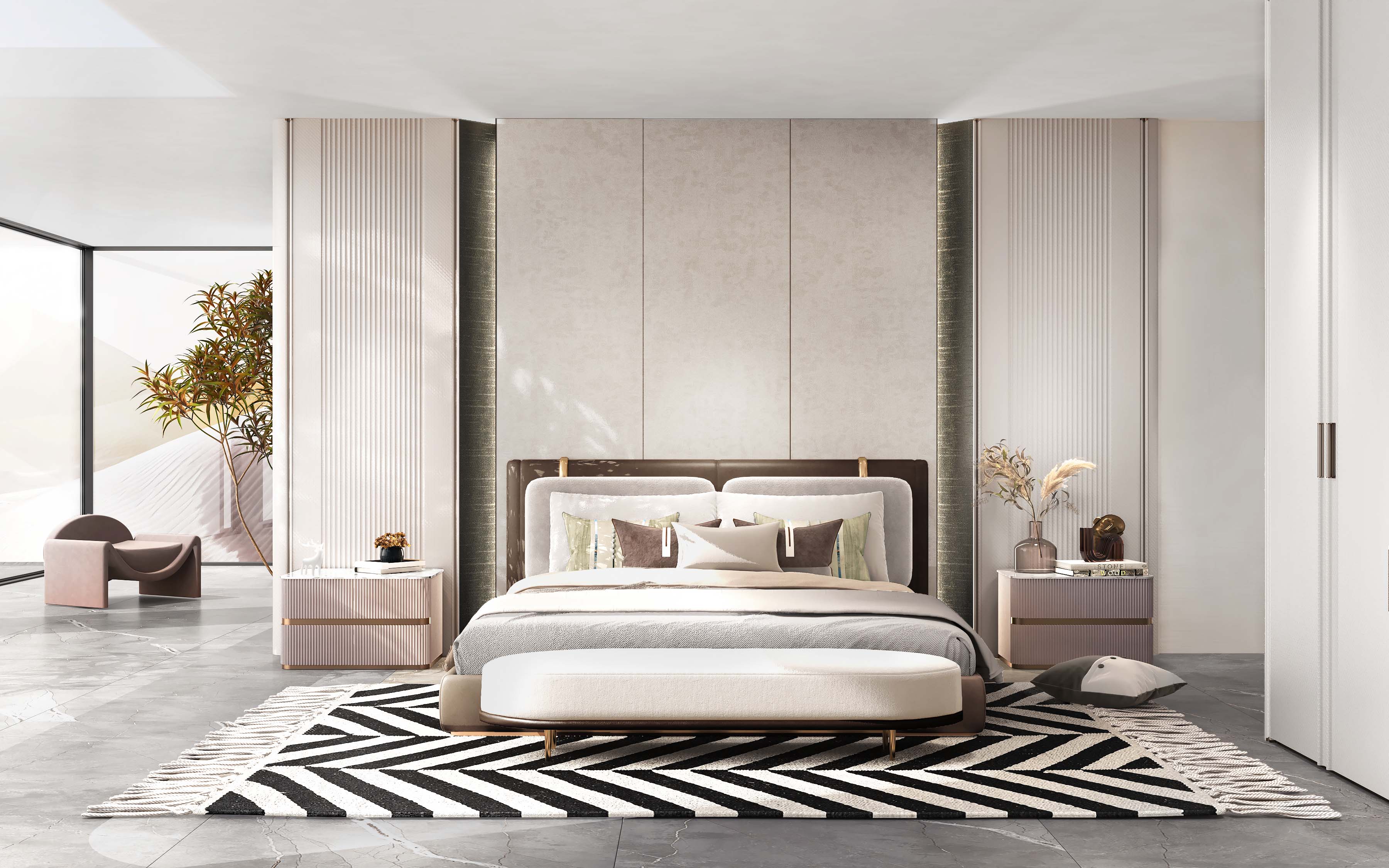 欧铂丽25个卧室设计,色调高级又耐看,真想直接搬进去住