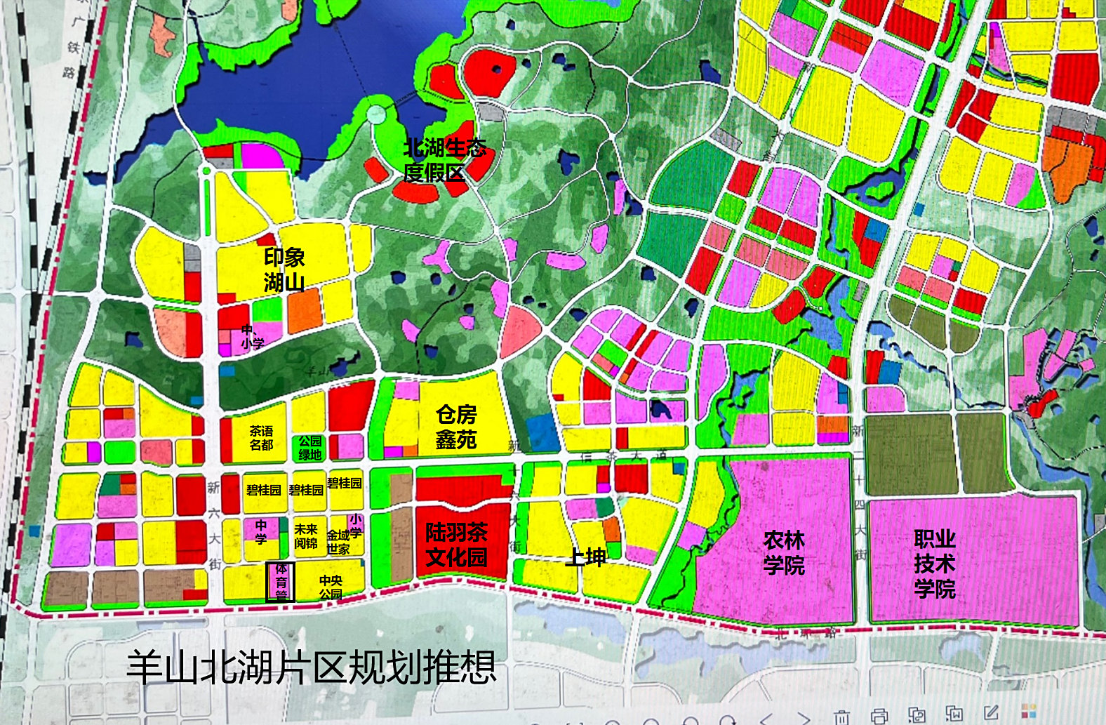 信阳北湖片区规划爆改:原规划的体育公园"消失"了?