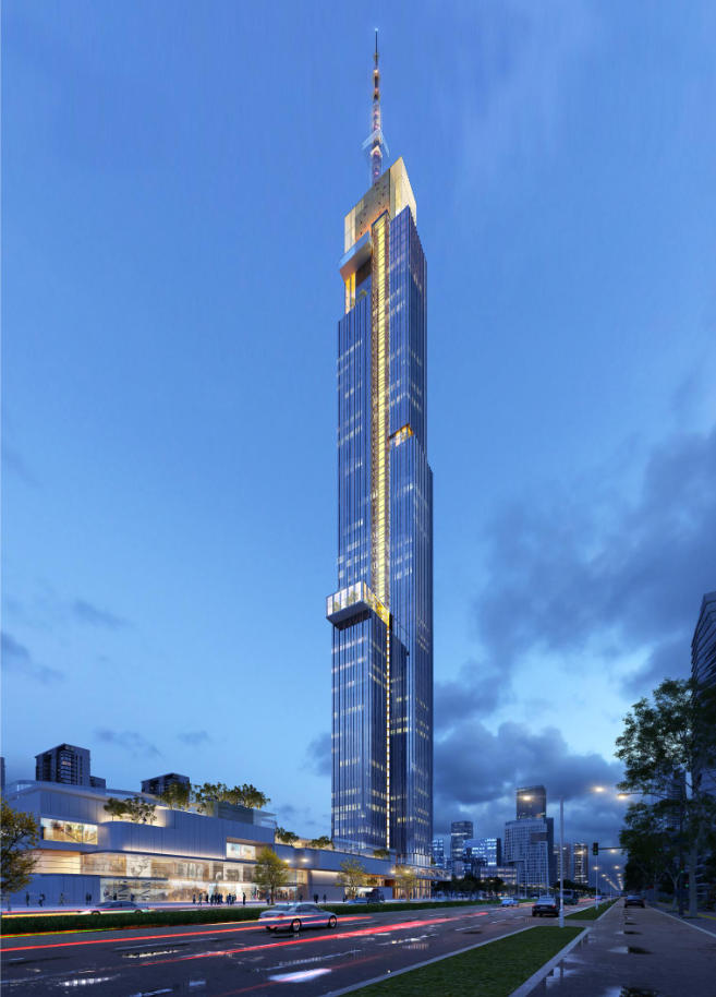 485米!山东第一高"日照中心"施工计划曝光,预计28年竣工!