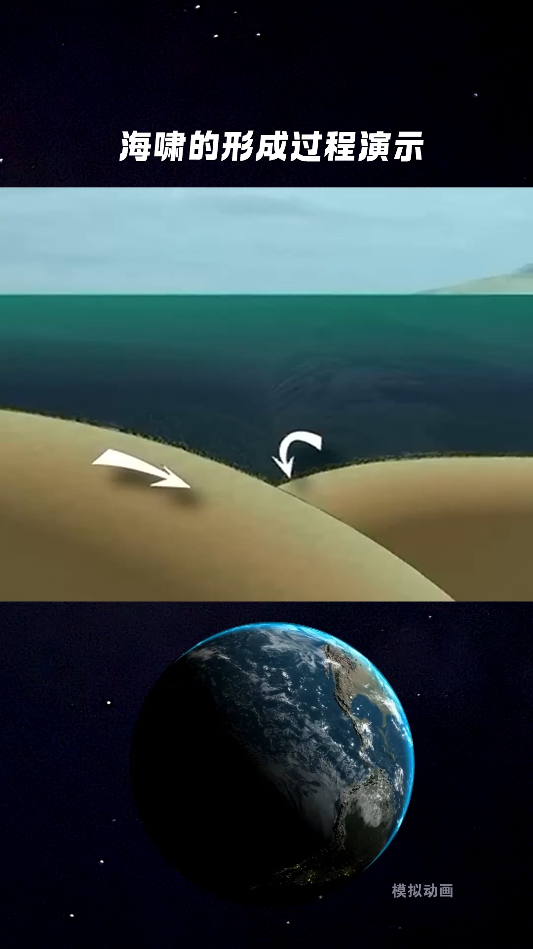 海啸的形成过程演示