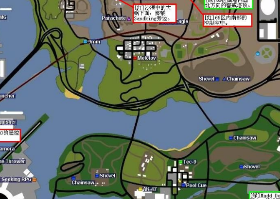 圣安地列斯加特林位置